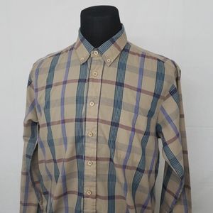 Levi's L/S Plaid Button Down Shirt Polyester